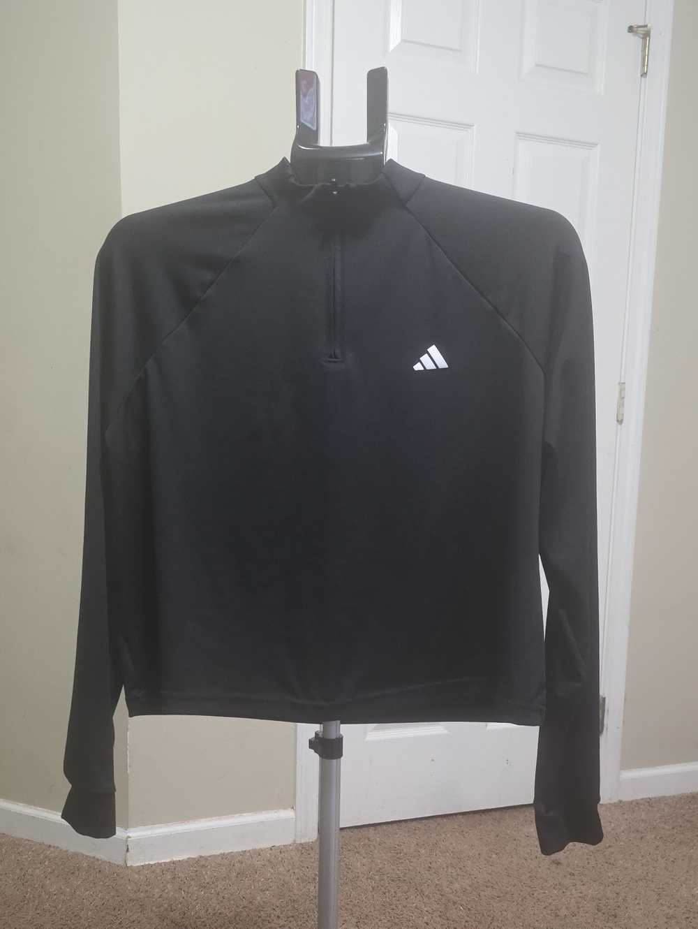 adidas Black Half-Zip Performance Top